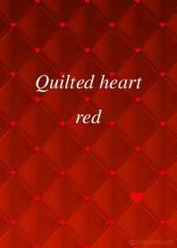Quilted heart red