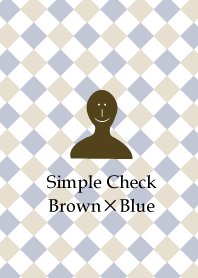 Simple Check - Brown x Blue -