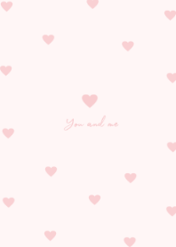 pattern heart #ivorypink2