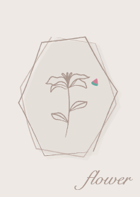 花 <西瓜> 淺褐色的