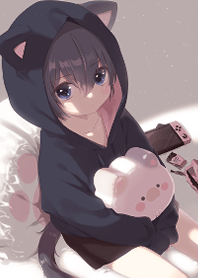 Boy of a black cat!(hoody)