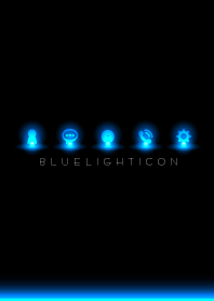 BLUE LIGHT ICON 2 -BLACK-