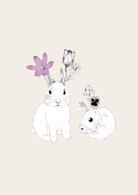 Flower rabbit