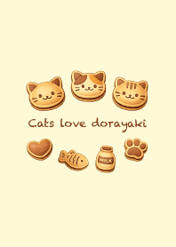 Cats love dorayaki_white5