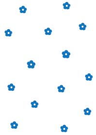 flower pattern (blue:)