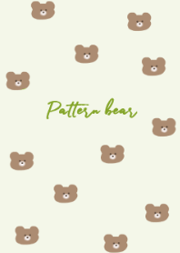 総柄くまちゃん_yellowgreen