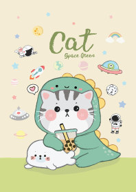 Cat Dino & Seal Cute : Green