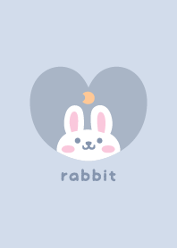 Rabbits3 Moon - blue