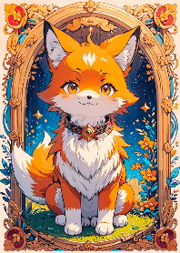 Spirit Fox Dwelling Moon (Purple)