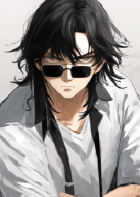선글라스 남자의 테마