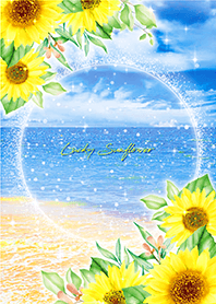 Bring good luck Blue sky & Sunflowers 4*