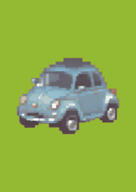 Car Pixel Art Theme  Green 03