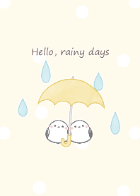 Shimaenaga&Rainy days:yellow dot