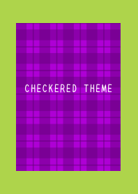 PURPLE CHECKERED THEME-RED-GREEN