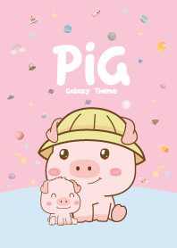 Pig Cutie Galaxy Pink