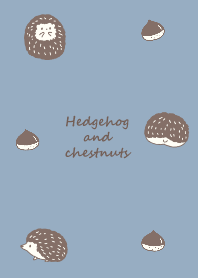 Hedgehog and chestnut *smoky blue*