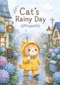 Cat  Rainy Day