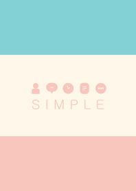 シンプル（ピンク グリーン)V.113