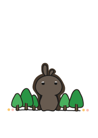 rabbit staring -161 - forest
