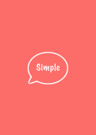 The Simple Speech bubble Red No.1-01