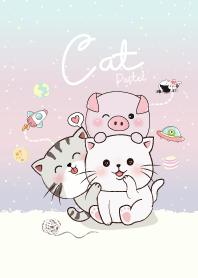 Cat & Pig Pastel