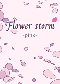 Flower storm -pink-