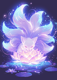 ⭐星夜蓮華紫藍九尾靈狐❤️