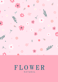 FLOWER MILKY PINK -NATURAL 66