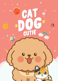 Cat&Dog Galaxy Cutie Red