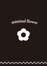Minimal Flower - Black