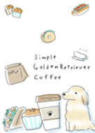 simple Golden Retriever coffee