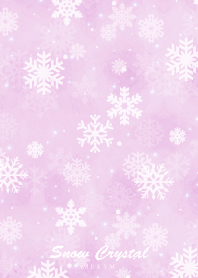Snow Crystal -Watercolor Purple-