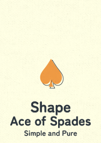 Shape spades  Sunlight yellow