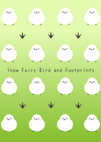 Snow FairyBird and Footprints-YE GR GRAD