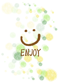 Enjoy smile-watercolor Polka dot6-