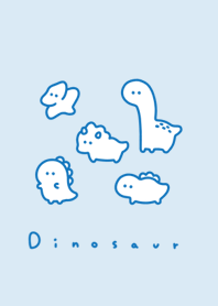 ไดโนเสาร์น่ารัก。aqua blue