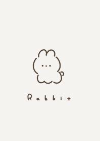 兔子 | dark brown