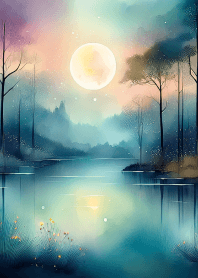 Moon reflected in the lake Vol.1
