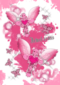 Jewel cross -Angel pink-