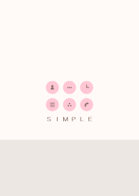 シンプル（beige pink)V.252
