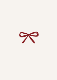 Bordeaux ribbon.