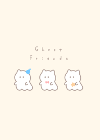 Neko ghost(line)-gre pink beige