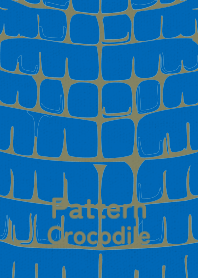 Pattern Crocodile cobalt blue