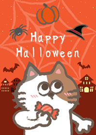 Cat Halloween!(sunset orange)