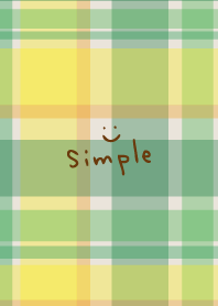 Check patterns Green smile3 from Japan