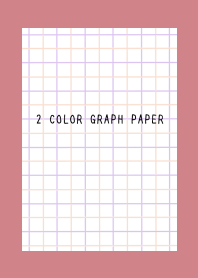 2 COLOR GRAPH PAPER/PINK&PUR/DUSTY RED