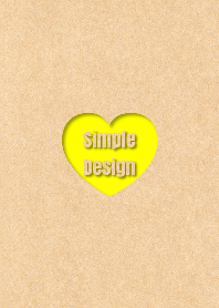 Craft Simple Design Heart Yellow ver.