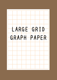 LARGE ORANGE GRID GRAPH PAPER/BROWN