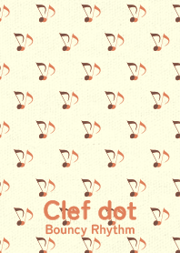 Clef dot color is  Coffee brown