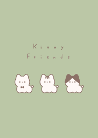 Kitty Friends /pistachio bR